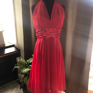 Red Halter style Dress perfect for the holidays!